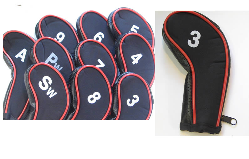 10 Iron Covers - Full Set. Zipped