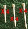 12 x Mix Length Stinger tees (4 of each size)